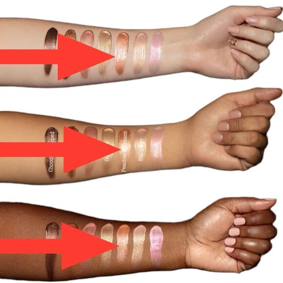 Melt Cosmetics Peaches & Cream SexFoil Liquid Highlighter Face + Body Makeup NWT - Picture 3 of 9